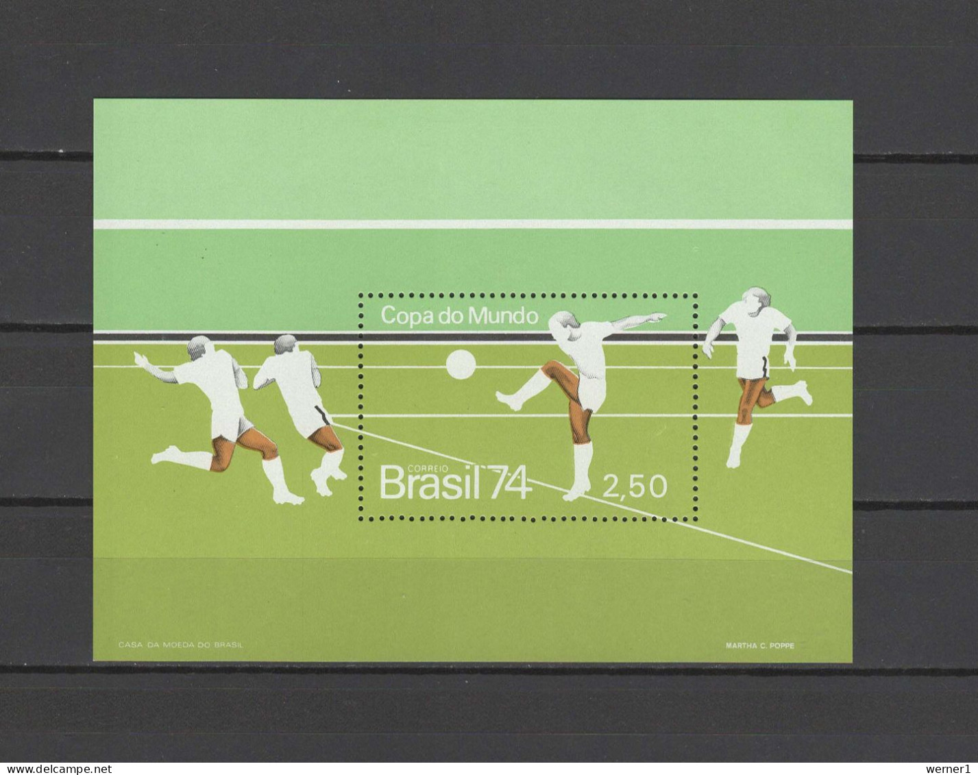Brazil 1974 Football Soccer World Cup S/s MNH - 1974 – Westdeutschland