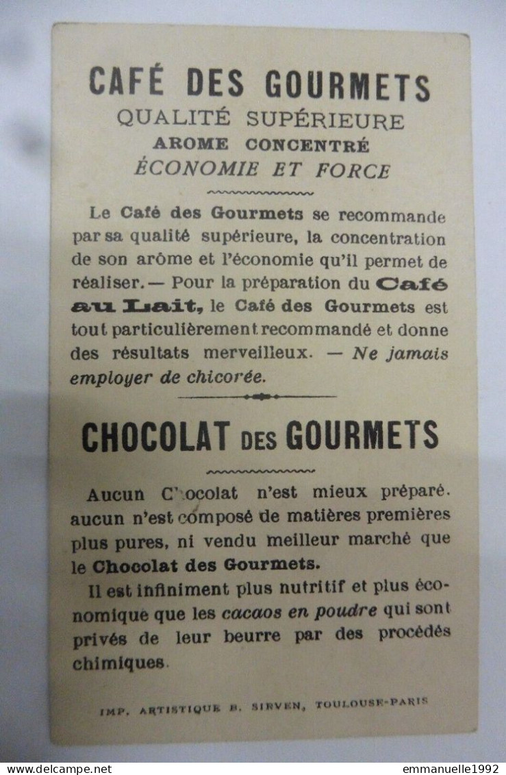 Chromo Chocolat Café Des Gourmets - En Tunisie - Intérieur De Café 1900 - Tee & Kaffee