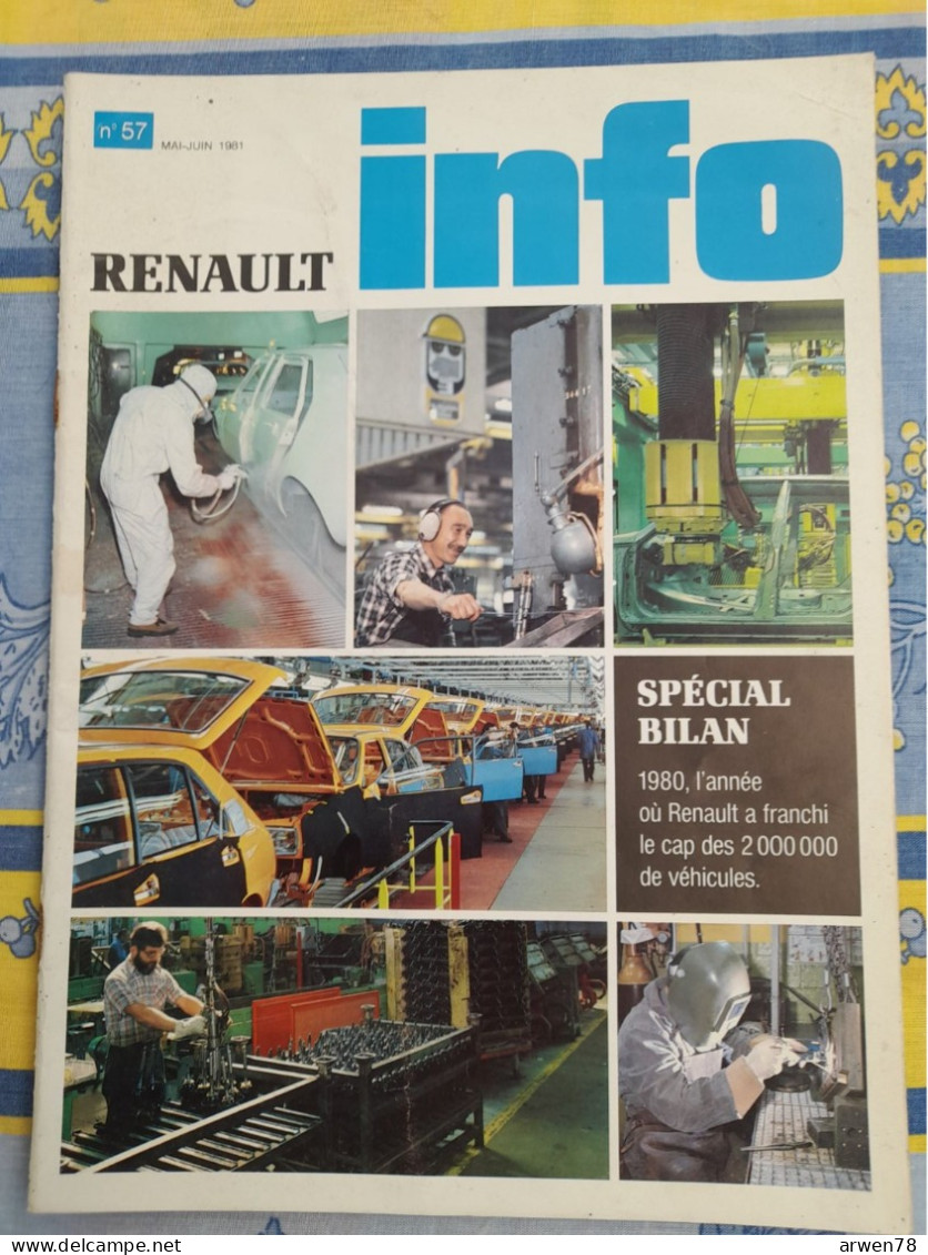 RENAULT INFO 1981 JOURNAL DE LA REGIE NATIONALE SOMMAIRE SPECIAL BILAN 1980 - Auto/Moto