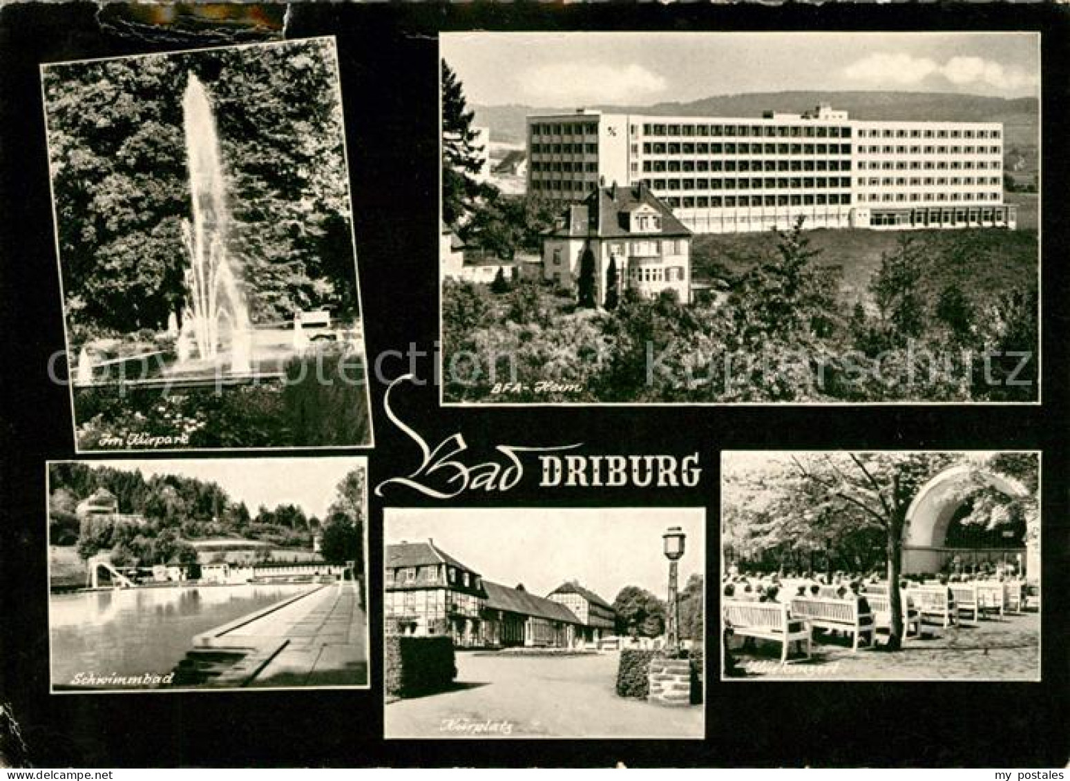 73098240 Bad Driburg Kurpark Schwimmbad BFA Heim Alhausen - Bad Driburg