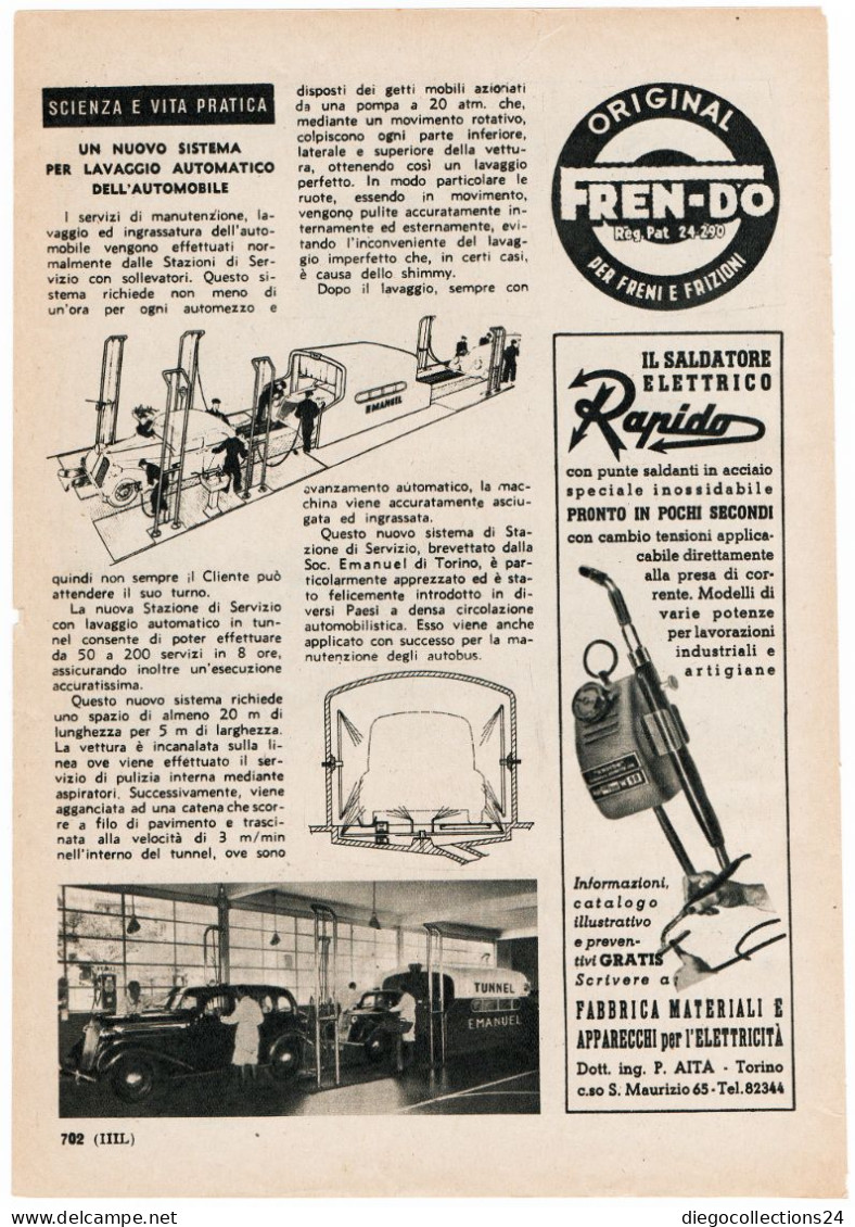 1951 Pubblicità Da Mensile " Scienza E Vita " - Advertising