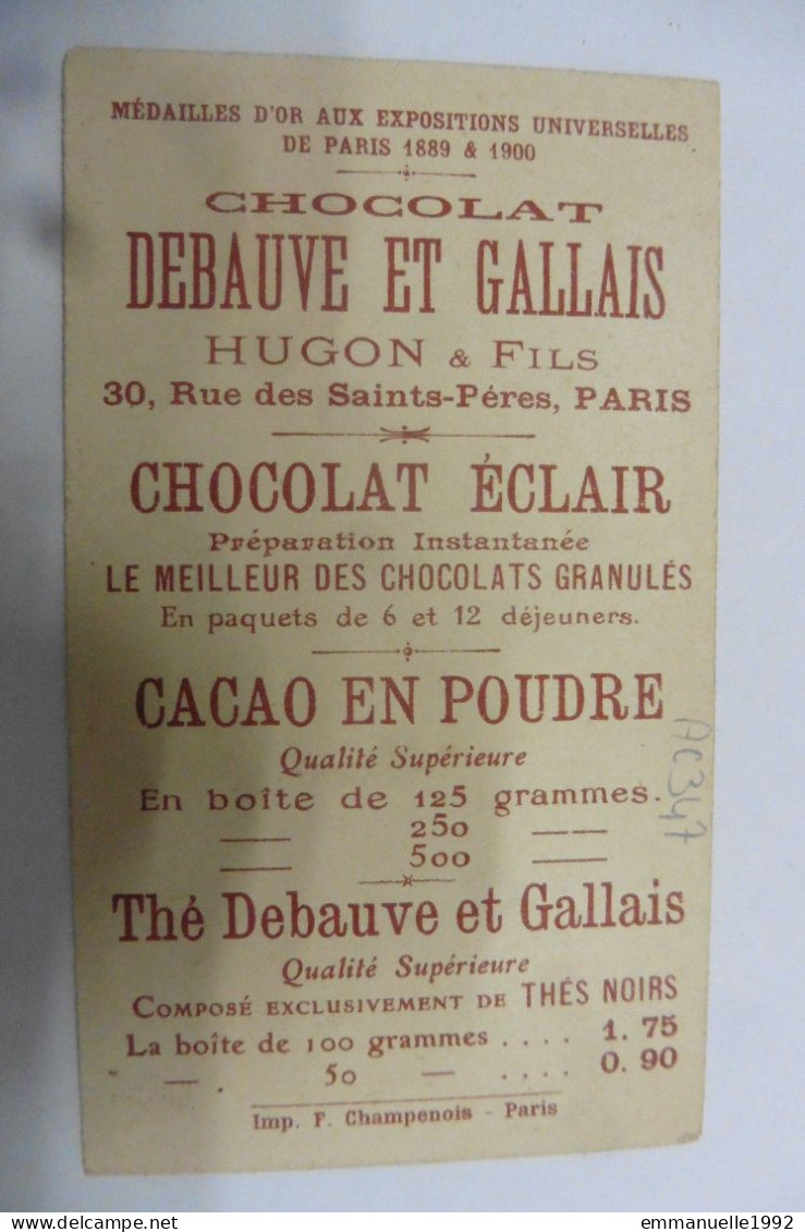 Chromo Chocolat Debauve & Gallais - Pièce De 5 Centimes Tunisie - Souk Marchands - Altri & Non Classificati
