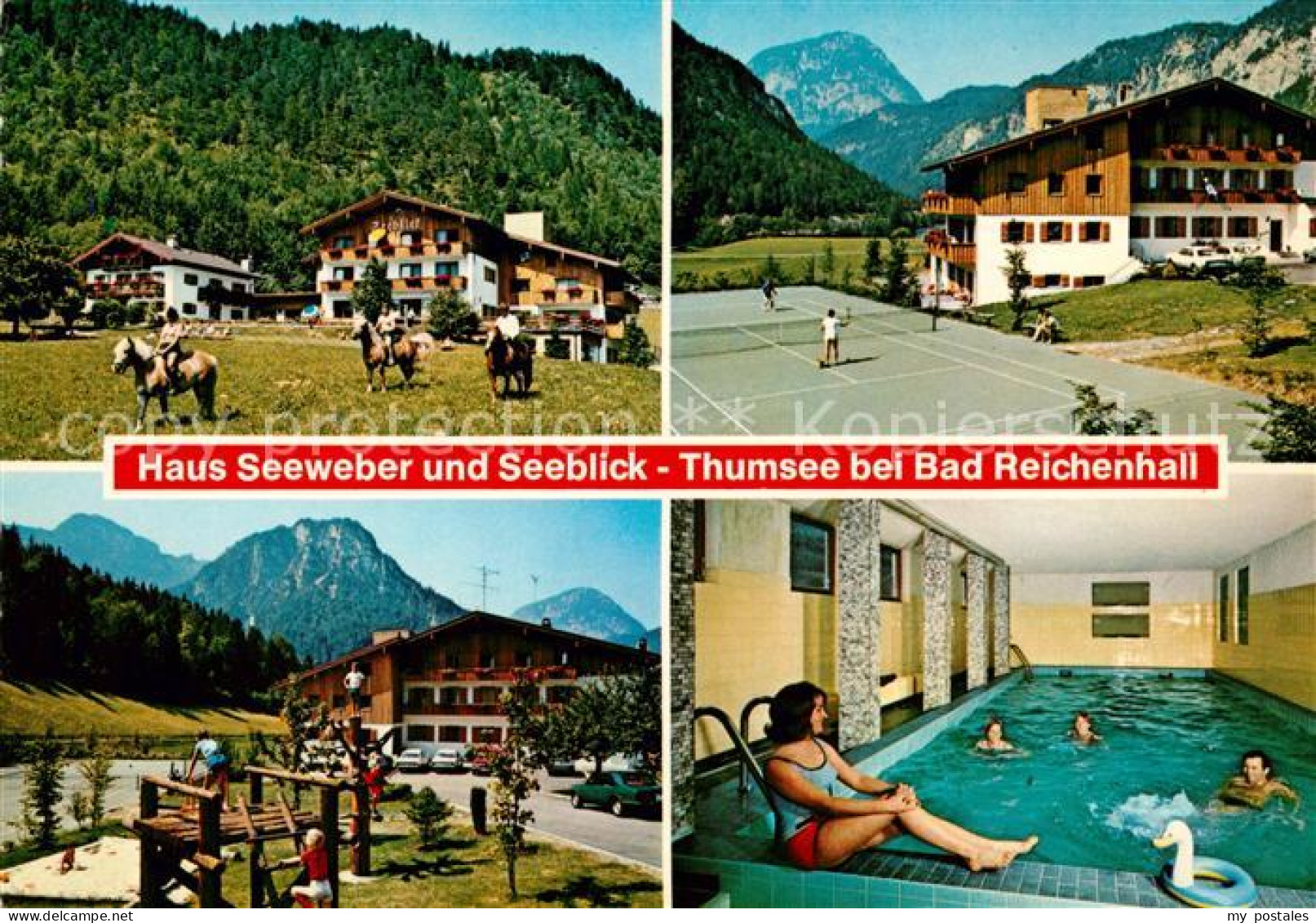 73097838 Karlstein Oberbayern Haus Seeweber Und Seeblick Thumsee Tennis Hallenba - Bad Reichenhall