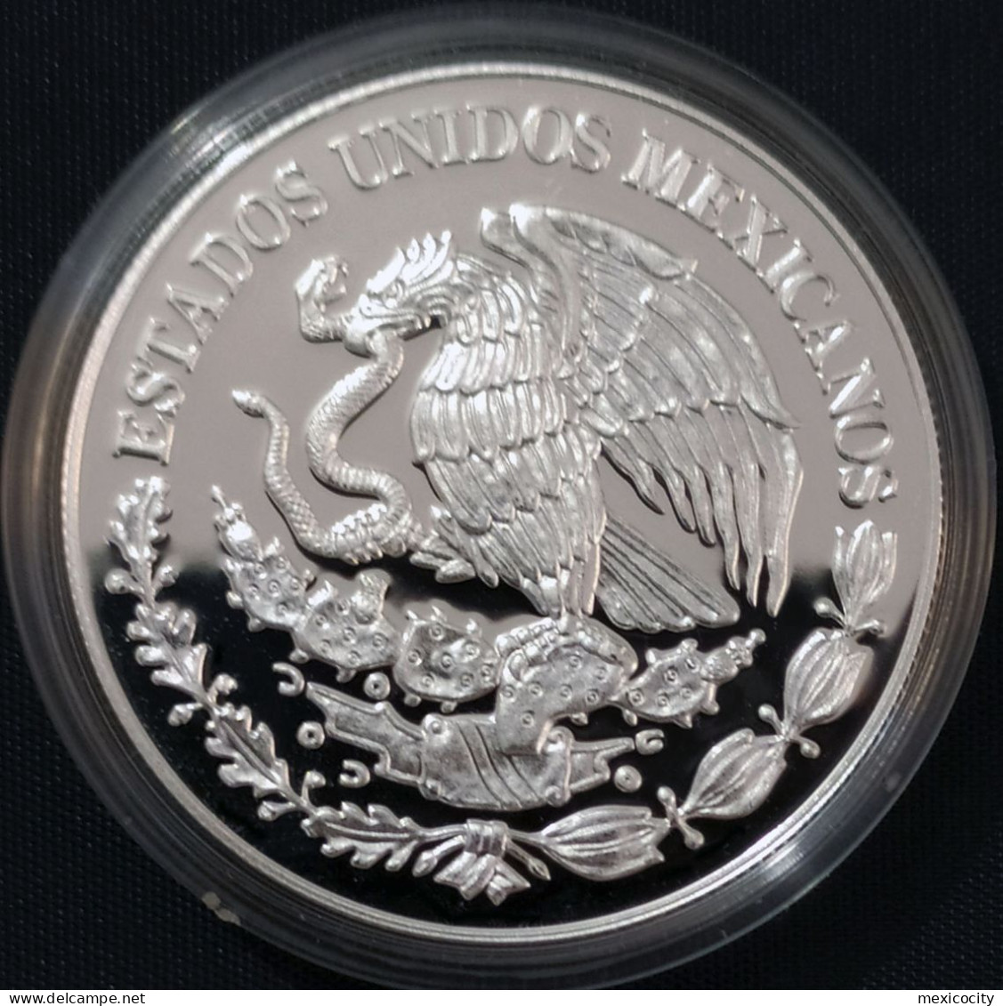 MEXICO 2021 $10 EAGLE CODEX SILVER Comm. Coin, PROOF Ed. In Capsule, Only 5,000 Minted, Rare Thus - Mexique