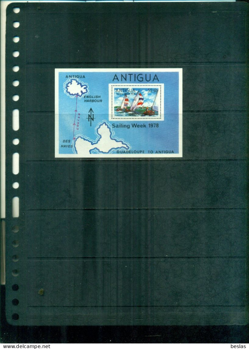 ANTIGUA SAILING WEEK 1988 1 BF NEUF A PARTIR DE 0,75 EUROS - Antigua Et Barbuda (1981-...)