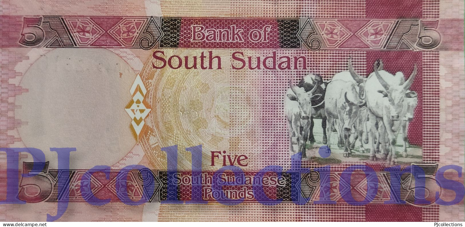 SOUTH SUDAN 5 POUNDS 2011 PICK 6 UNC - Zuid-Soedan