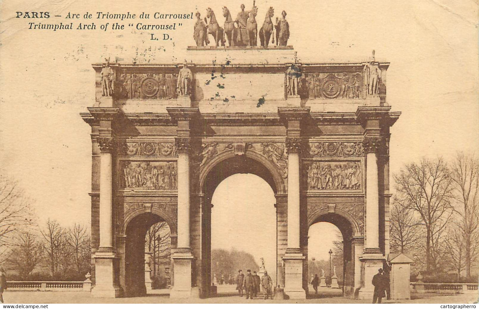 CPA France Paris Arc De Triomphe Du Carrousel - Triumphbogen