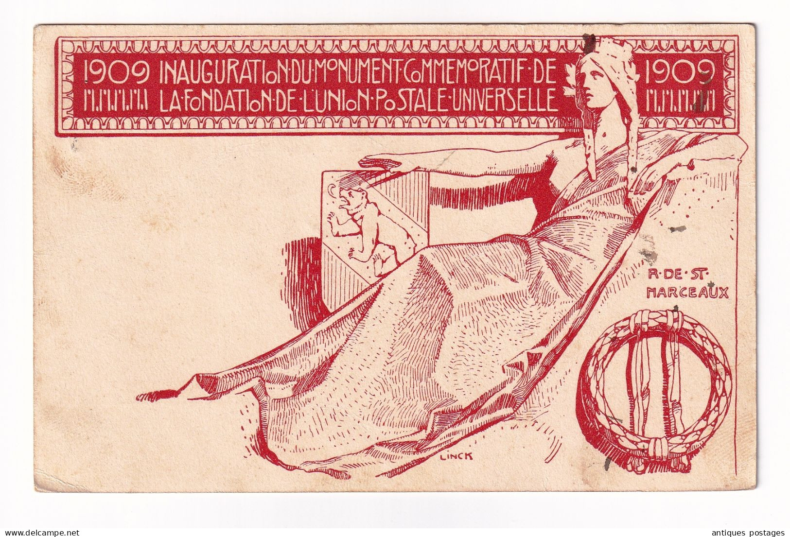 Entier Postal Bern 1909 Suisse Helvetia Monument Commemoratif De L'Union Postale Universelle - Ganzsachen