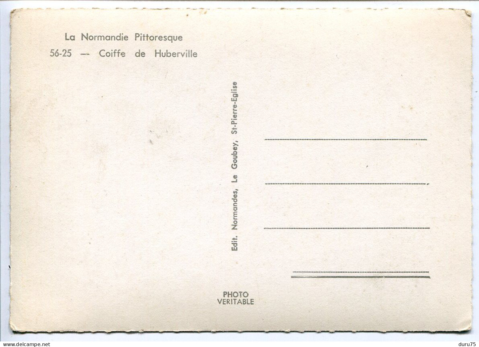 CPSM 10 X 15 Cm * Coiffe De HUBERVILLE Normandie Pittoresque * Editions Normandes Le Goubey - Other & Unclassified