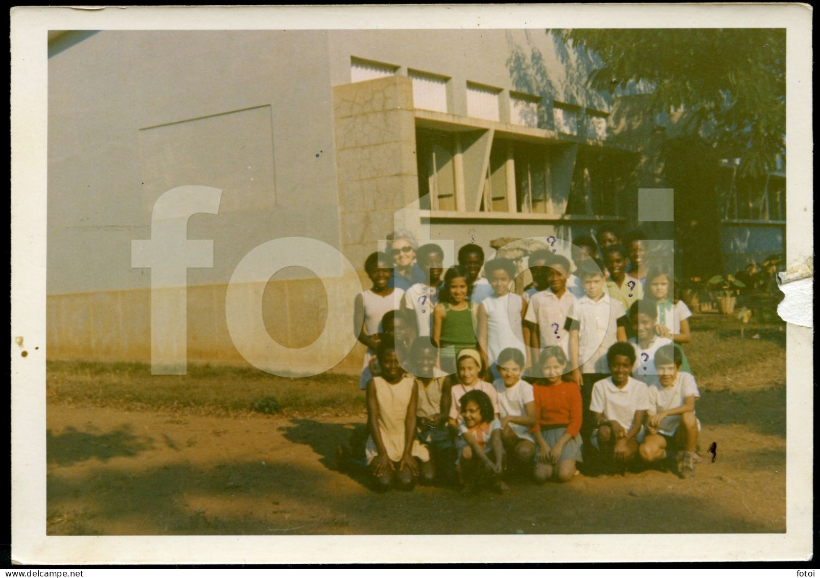 ESCOLA 211 SALAZAR 60s ORIGINAL PHOTO FOTO ESTUDANTES ESCOLA ALUNOS  SCHOOL AFRICA AFRIQUE AT200 - Afrique