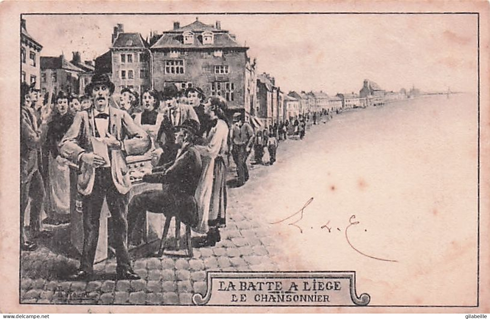 La Batte A LIEGE - Le Chansonnier - Illustrateur Lejeune - Luik