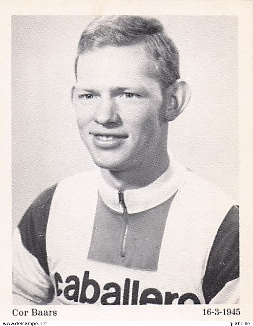 Velo - Cyclisme - Coureur Cycliste Hollandais - Cor Baars  - Team Caballero - 1964 - Professionele Wielrenner - Zonder Classificatie