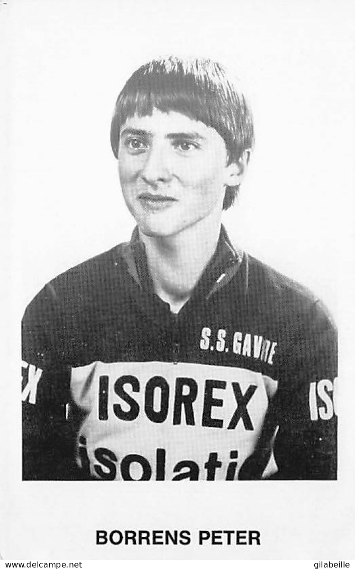 Velo - Cyclisme - Coureur Cycliste Belge  Peter Borrens - Team Isorex - 1981  - Zonder Classificatie