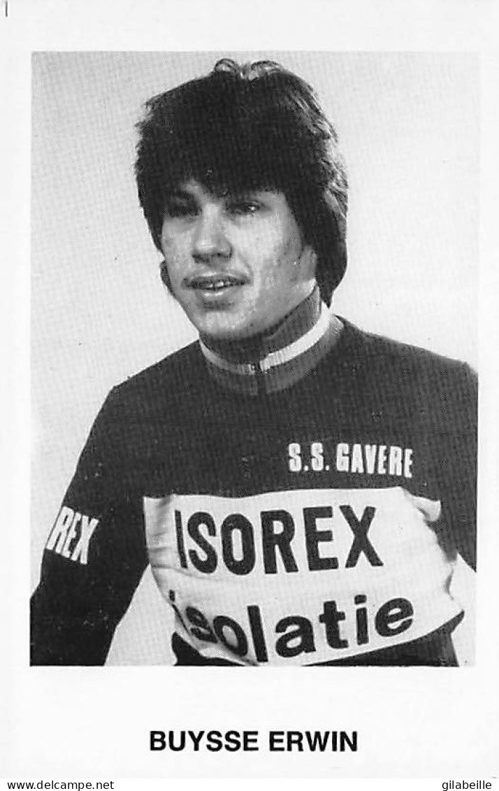 Velo - Cyclisme - Coureur Cycliste Belge  Erwin Buysse - Team Isorex - 1981  - Non Classificati