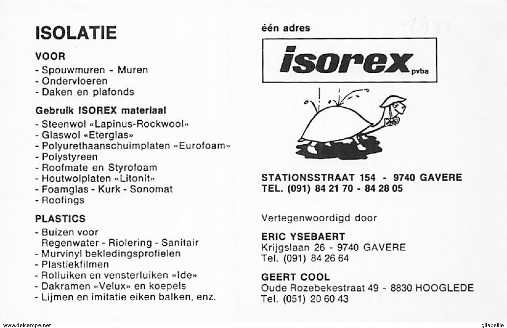 Velo - Cyclisme - Coureur Cycliste Belge Jean Jacques Mornie - Team Isorex - 1981  - Non Classés