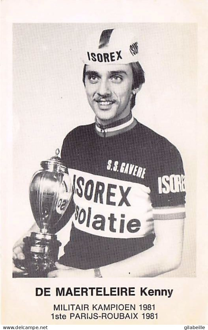 Velo - Cyclisme - Coureur Cycliste Belge Kenny De Maerteleire - Team Isorex - 1981  - Zonder Classificatie