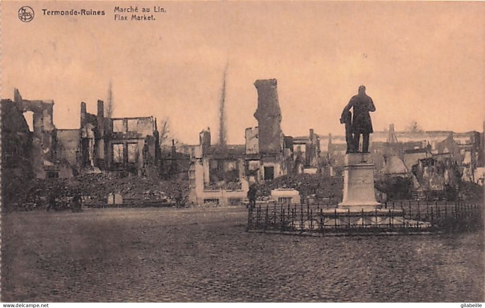 DENDERMONDE - TERMONDE - Les Ruines De Termonde - Marché Au Lin - Dendermonde