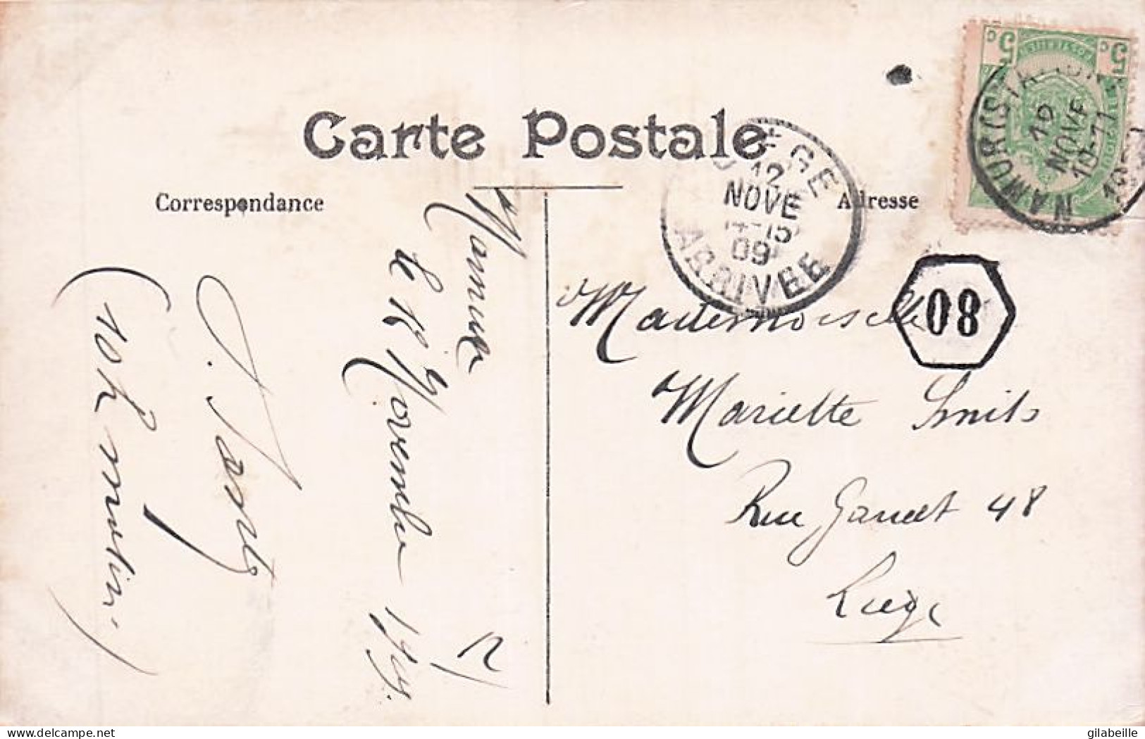 NAMUR - La Citadelle Et La Meuse - 1909 - Namen