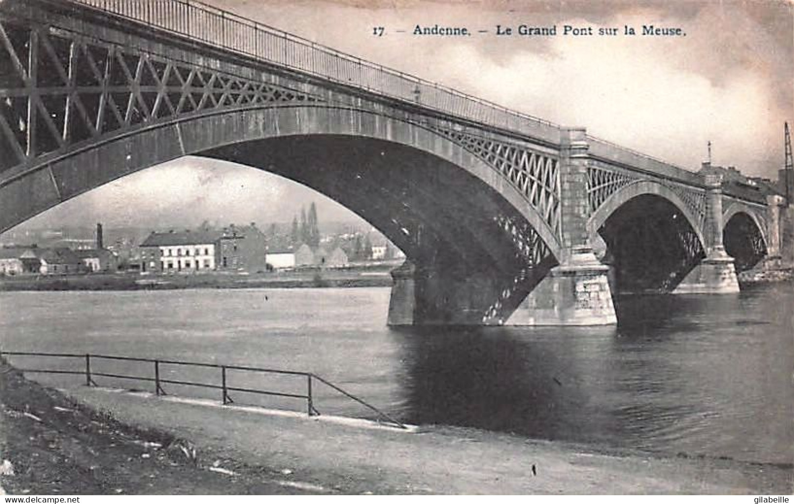 ANDENNE - Le Grand Pont Sur La Meuse - 1912 - Andenne