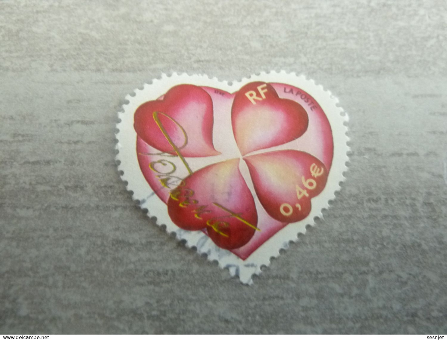 Coeur - Saint-Valentin Du Couturier Torrente - 0.46 € - Yt 3538 - Multicolore Et Or  - Oblitéré - Année 2003 - - Used Stamps