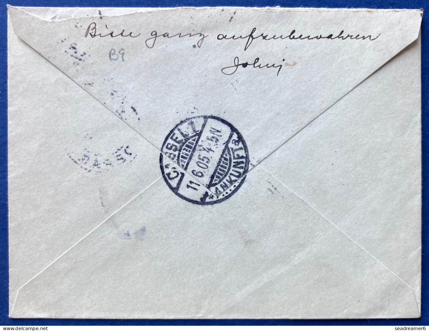 ENTIER Lettre 15c Vermillon + Complément Sage N°87 X2 + N°110 Oblitérés " PARIS / DEPART " Pour CASSEL / ALLEMAGNE TTB - 1876-1898 Sage (Type II)