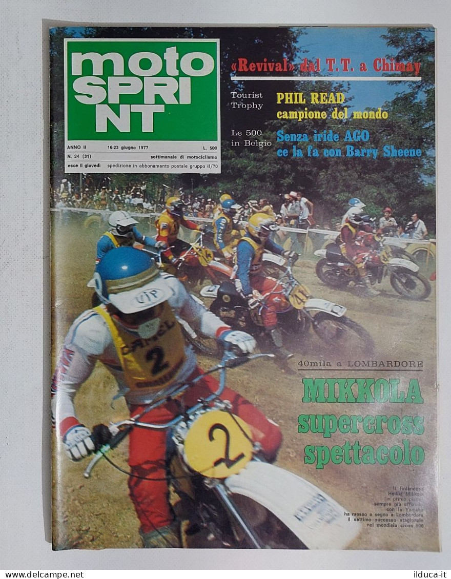 44652 Motosprint 1977 A. II N. 24 - Phil Read / Mikkola - Engines