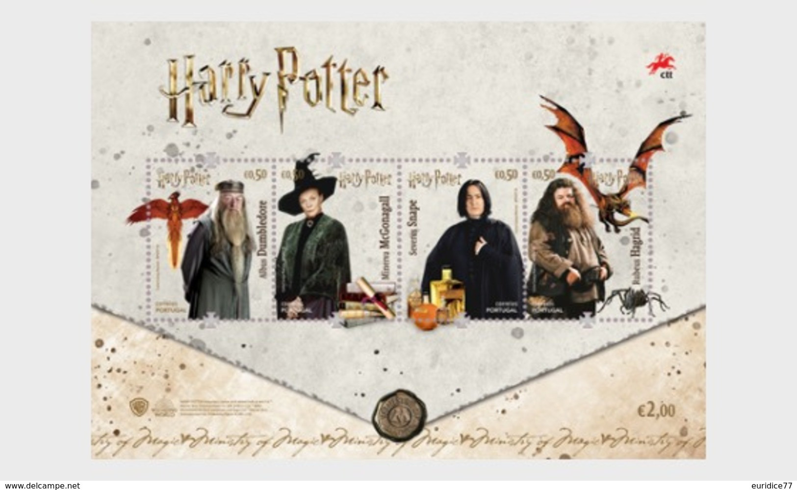 Portugal 2019 - Harry Potter Miniature Sheet Mnh - Unused Stamps