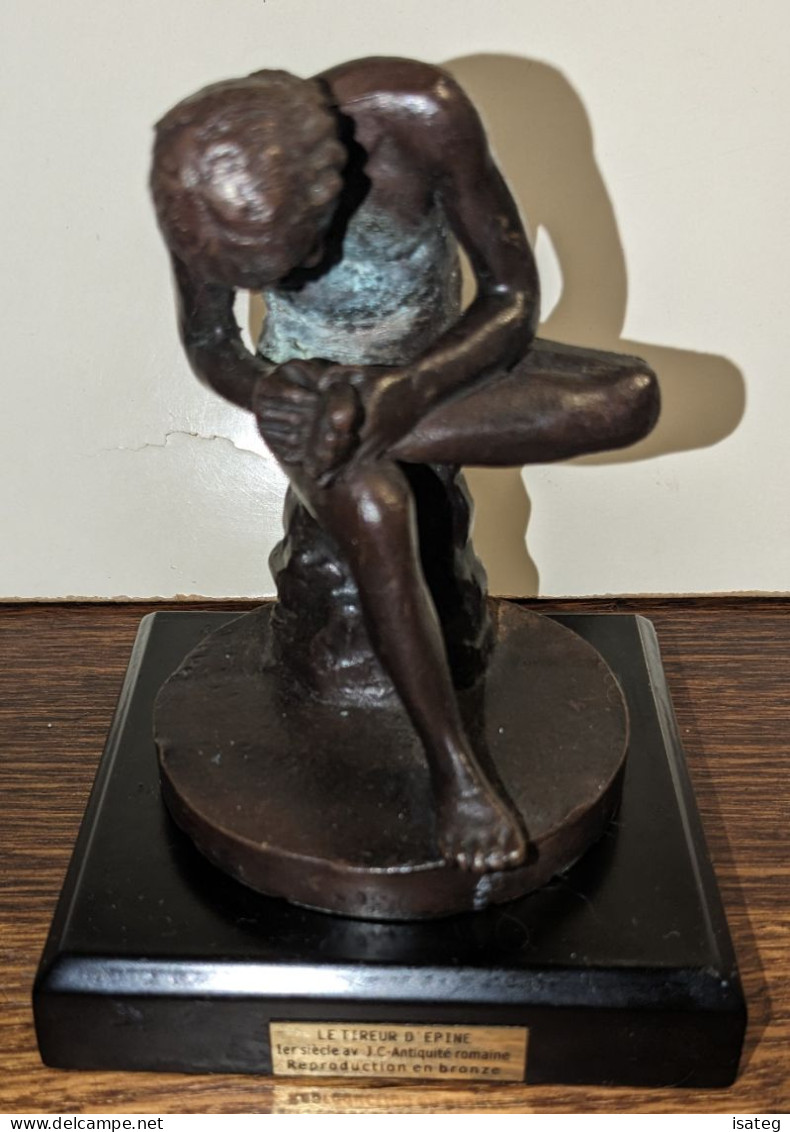 Statuette Reproduction En Bronze "le Tireur D'Epine" - Brons