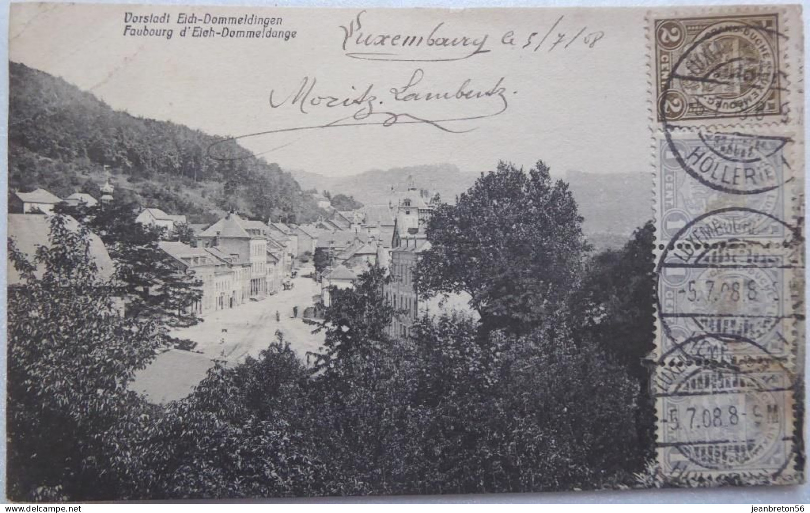 Luxembourg.  Faubourg D'Eich-Dommeldange - CPA 1908 Voir état - Other & Unclassified