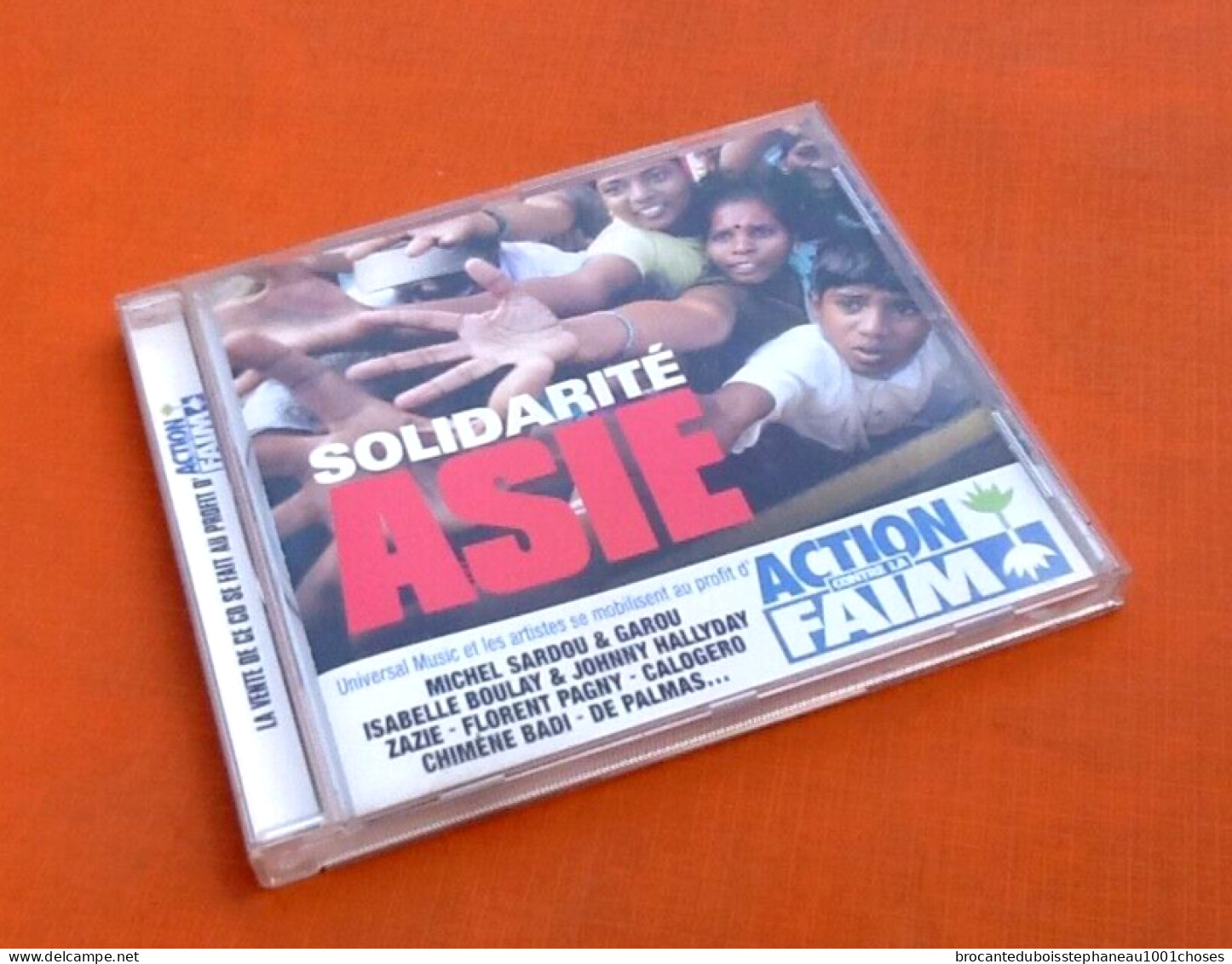 CD  Solidarité Asie  Johnny Hallyday, Michel Sardou, Garou, Mylène Farmer, Jenifer... - Compilations