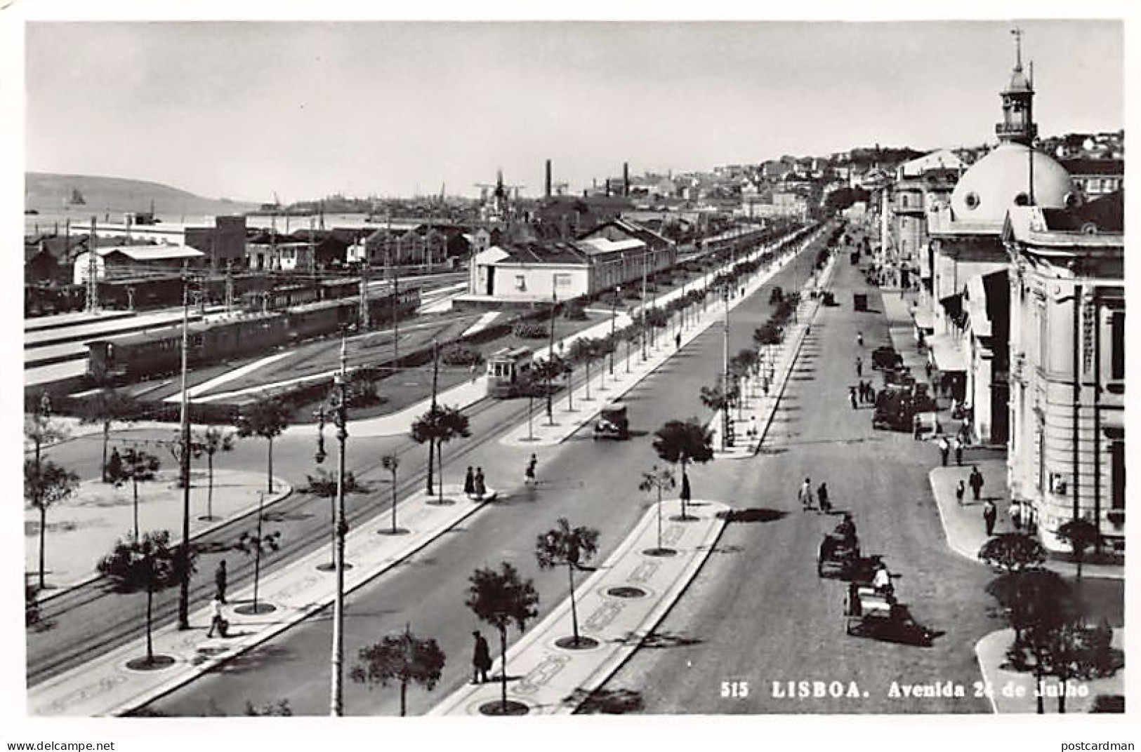 Portugal - LISBOA - Avenida 24 De Julho - Estação - POSTAL FOTO - Ed. A.T. 515 - Lisboa