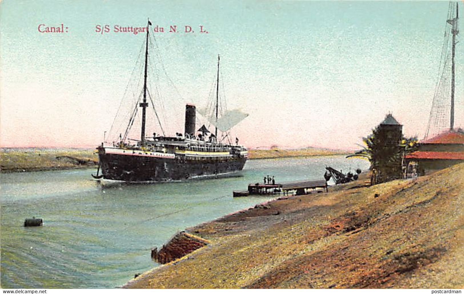 Egypt - SUEZ CANAL - SS Stuttgart Norddeutscher Lloyd - Publ. Lichtenstern & Harari 288 - Altri & Non Classificati