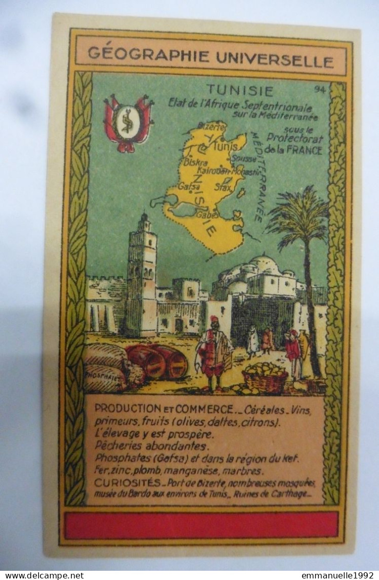 Chromo La Belle Jardinière - Géographie Universelle - Tunisie Commerce - Autres & Non Classés