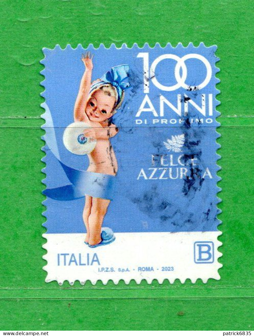 Italia ° -  2023 -  100 ANNI Di FELCE AZZURRA. Usato. - 2021-...: Used