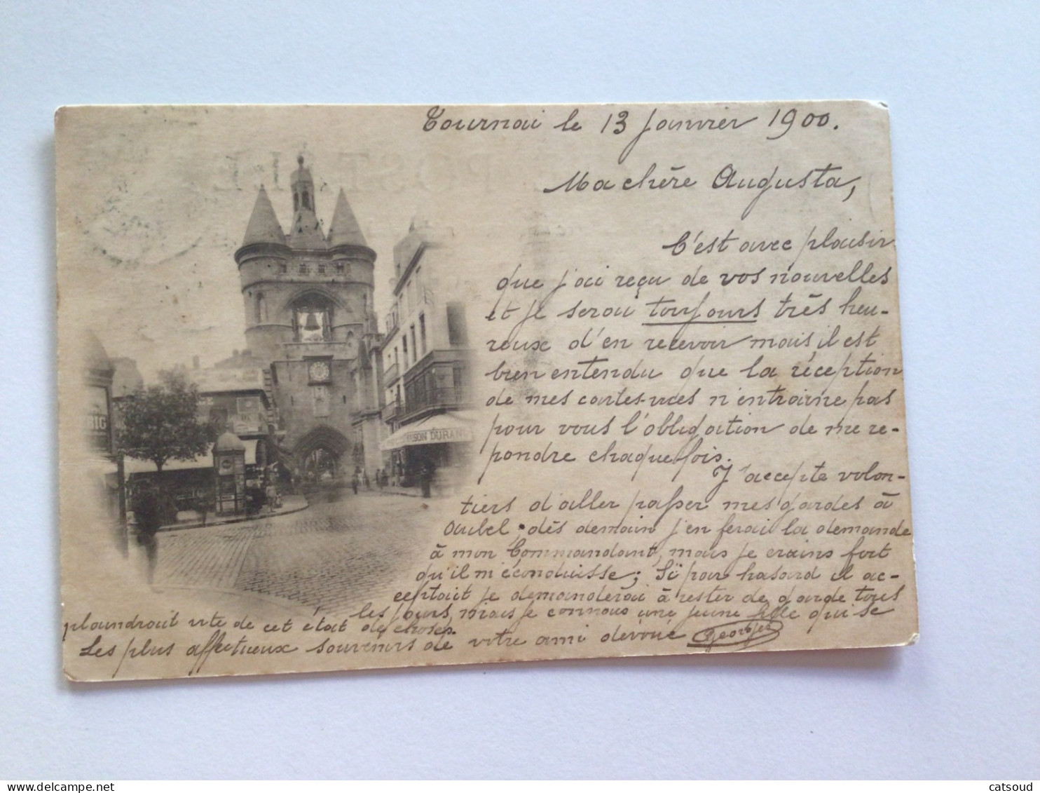 Carte Postale Ancienne  (1900) Tournai - Doornik