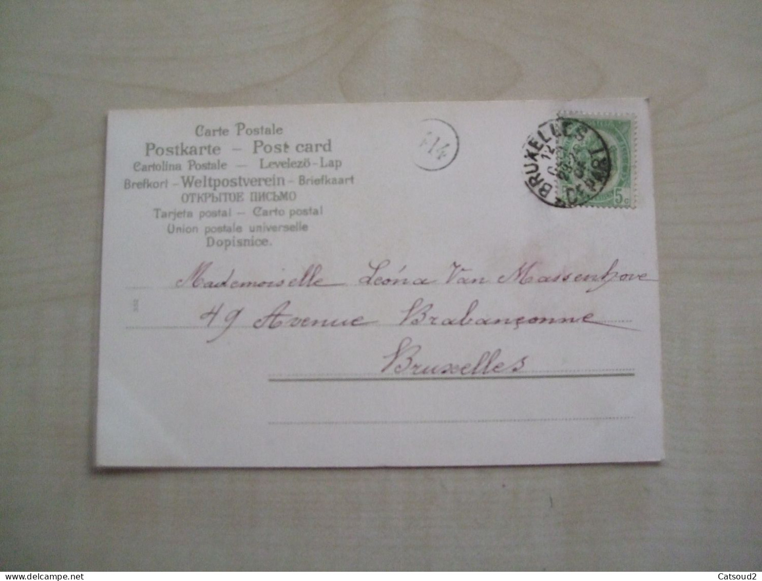 Carte Postale Ancienne En Relief 1906 CATHARINA KLEIN BOUQUET - Klein, Catharina