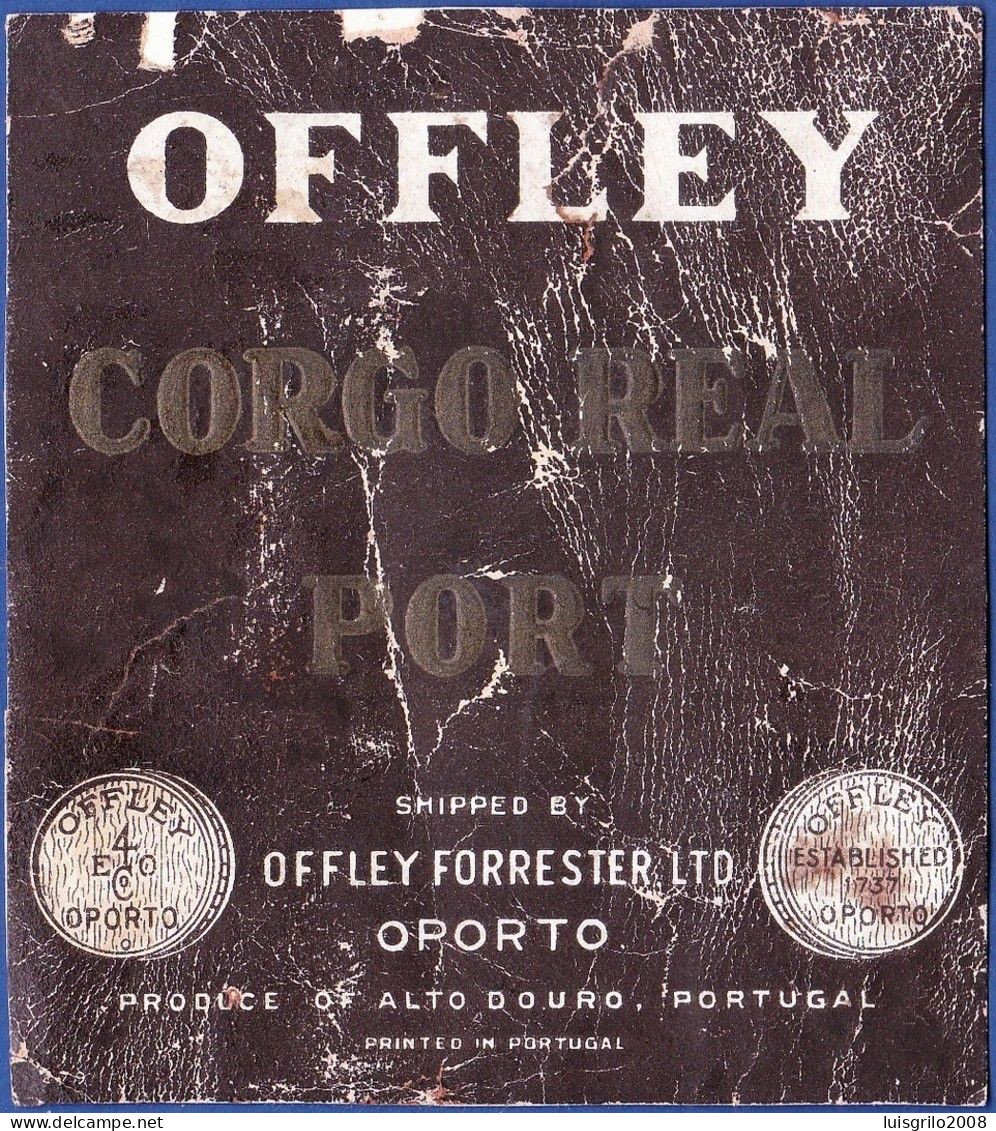 Port Wine Label, Portugal - OFFLEY CORGO REAL Port -|- Offley Forrester,Oporto - Autres & Non Classés