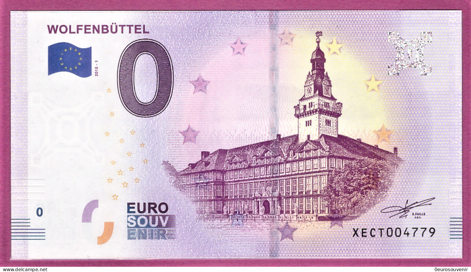 0-Euro XECT 2018-1 WOLFENBÜTTEL - Private Proofs / Unofficial