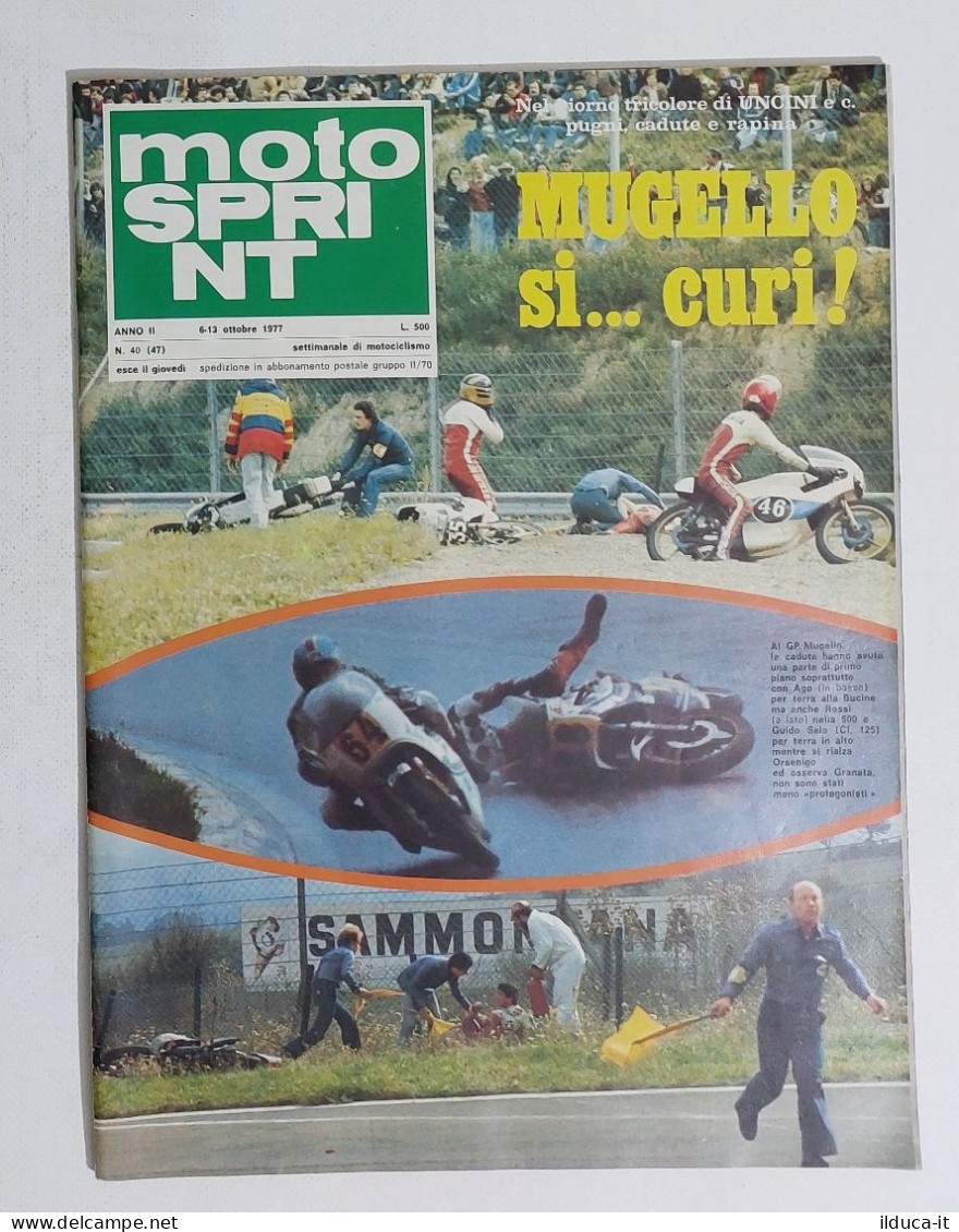 44694 Motosprint 1977 A. II N. 40 - Mugello / Montesa 348 Trail / Honda - Motori