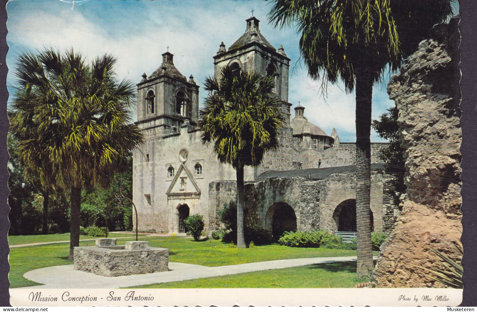 United States PPC San Antonio Mission Conception Established 1731, SAN ANTONIO Texas 1981 RISSKOV Denmark Blanche Scott. - San Antonio