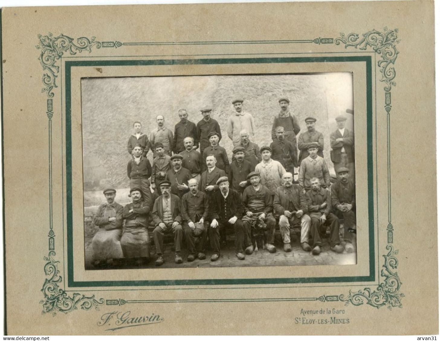 St ELOY Les MINES - BELLE PHOTO De GROUPE Des MINEURS Des HOUILLERES De St ELOY - - Saint Eloy Les Mines