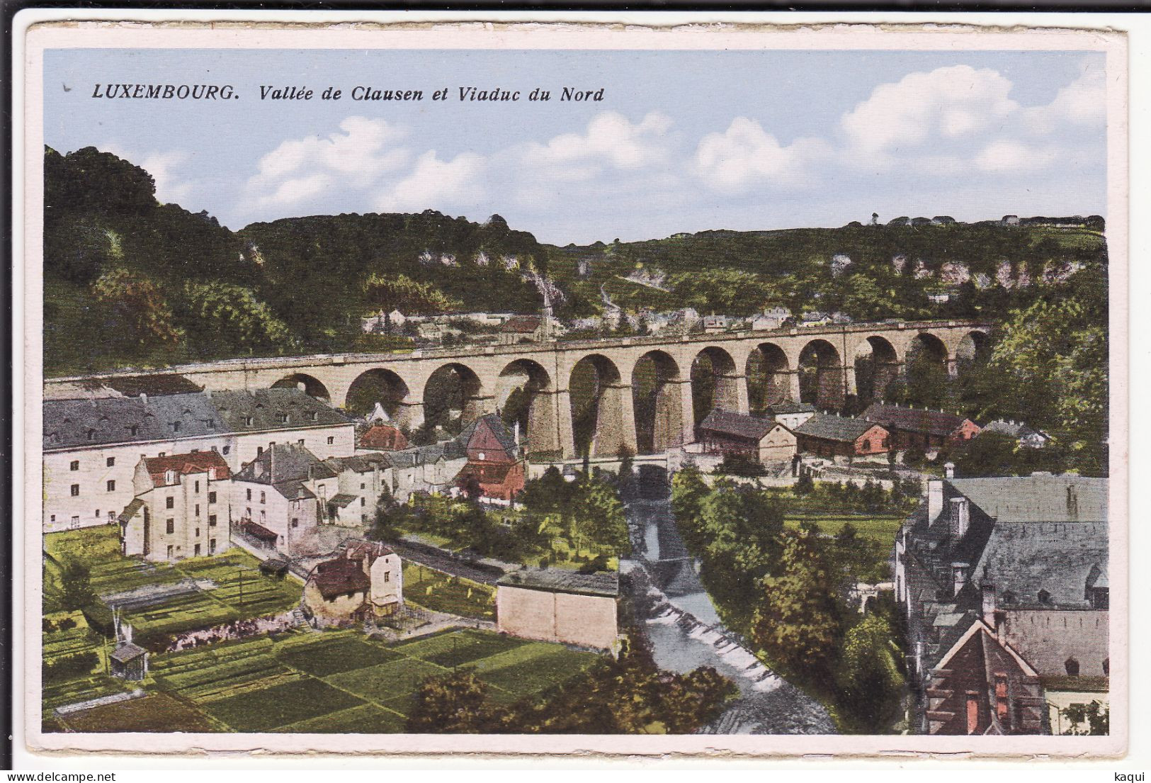 LUXEMBOURG - Vallée De Clausen Et Viaduc Du Nord - Edit. Th. Wirol - Luxemburg - Stad
