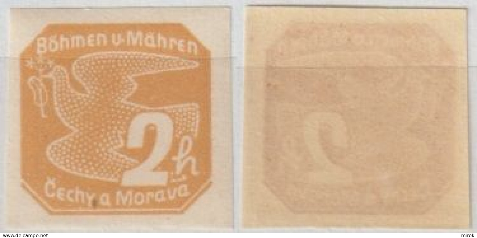 090/ Pof. NV 1, Translucent Paper - Unused Stamps