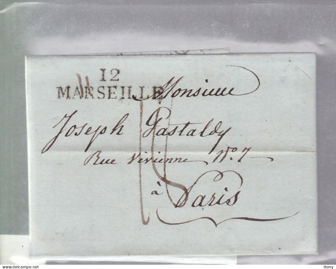 Un Lot De 12    Lettres Dites Précurseurs  Lettres  Ou Enveloppes   Un Devant De Lettre & Marques Postales - 1801-1848: Précurseurs XIX