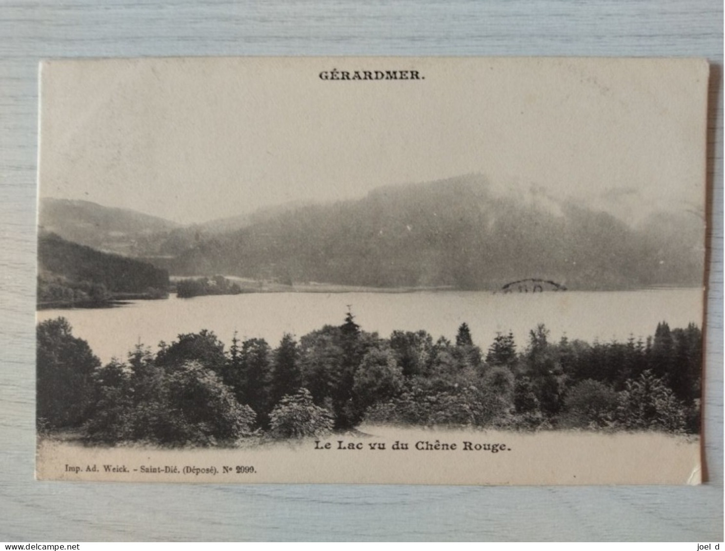 CPA 88 Vosges Gerardmer: Le Lac Vu Di Chéne Rouge (circulé) - Gerardmer