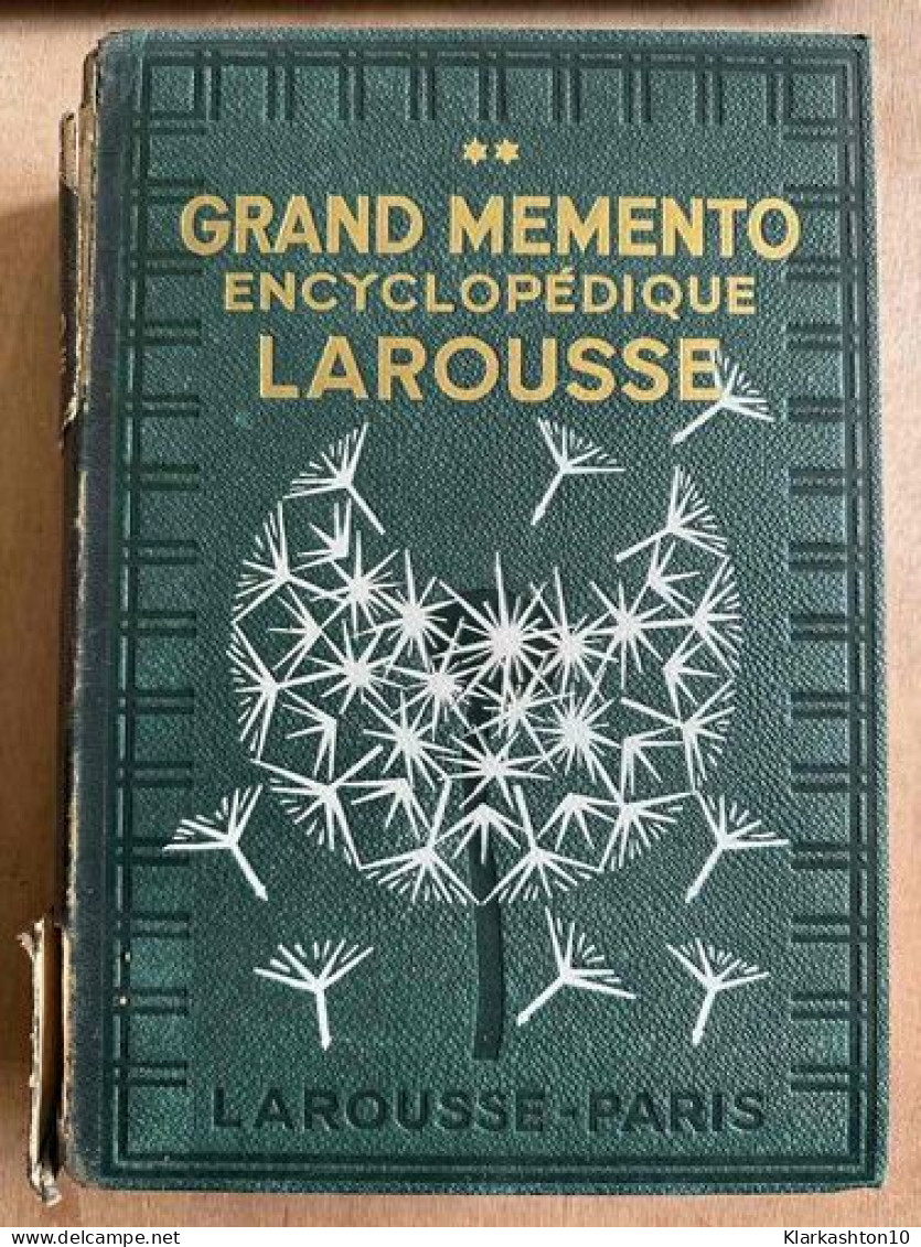 Grand Mémento Encyclopédique Larousse Tome 2 - Other & Unclassified