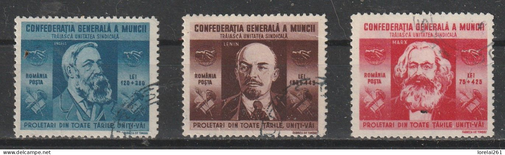 1945 - Confédération Générale Du Travail Mi No 861/863 - Used Stamps