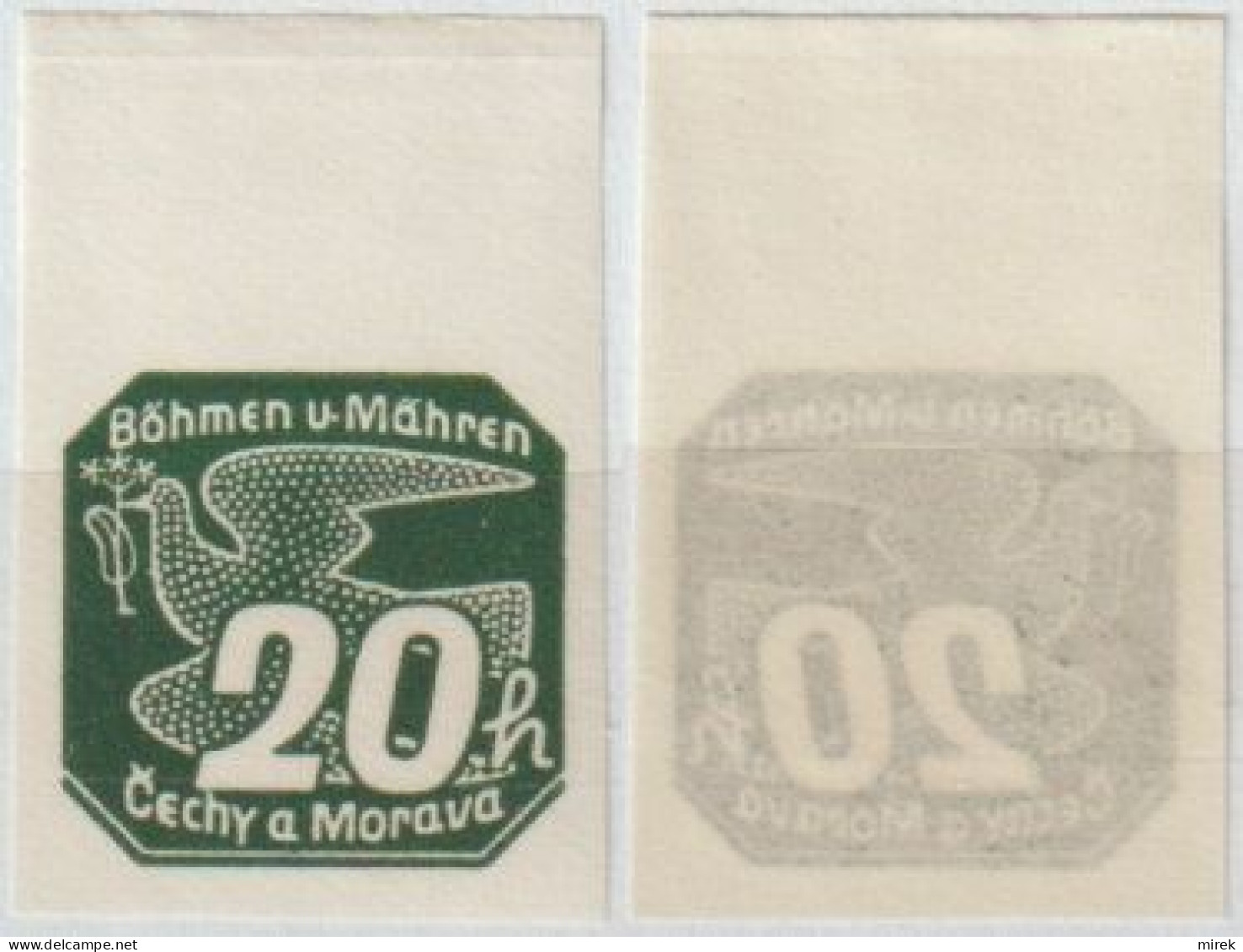 094/ Pof. NV 7, Translucent Paper - Unused Stamps