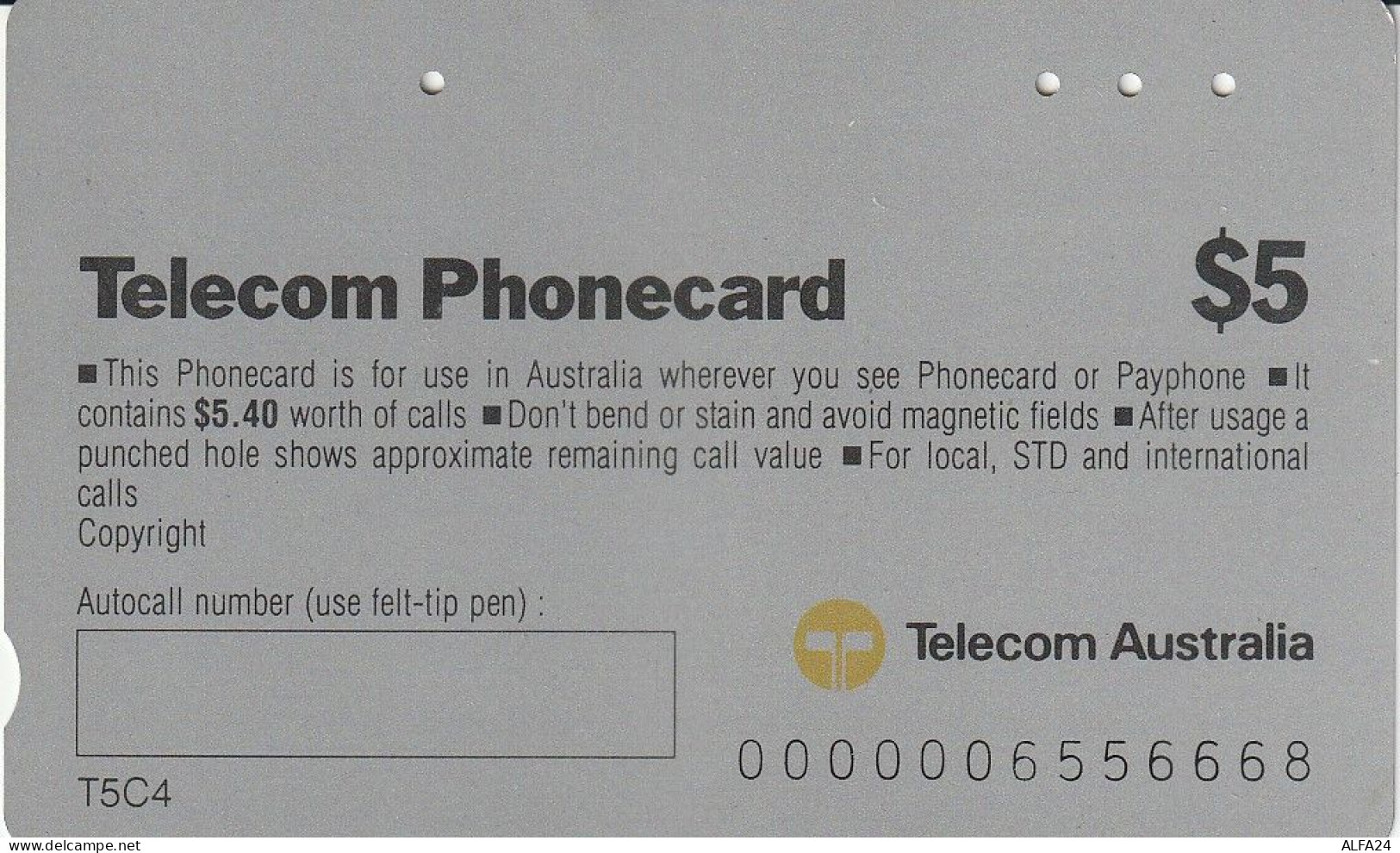PHONE CARD AUSTRALIA  (CZ2258 - Australie