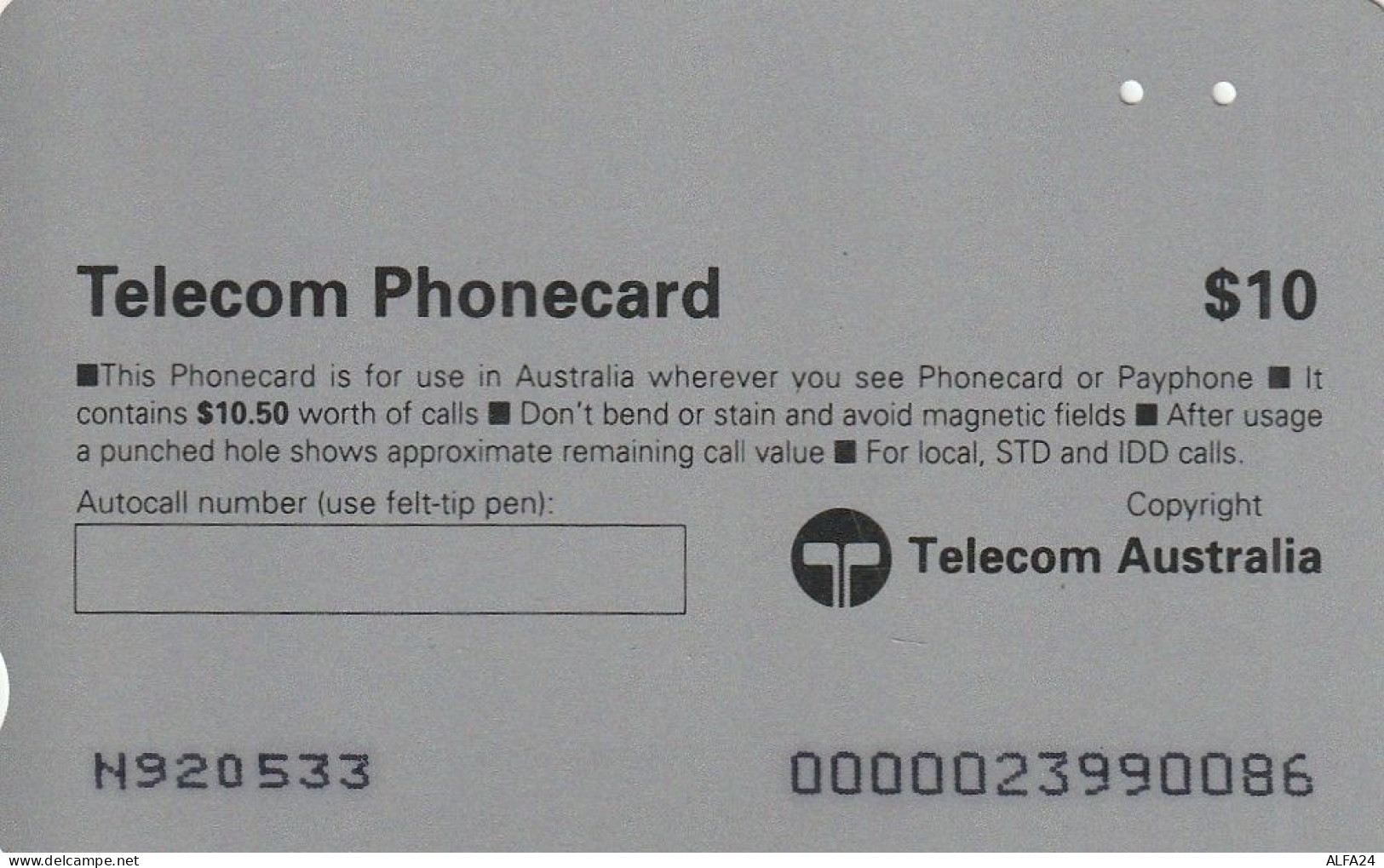 PHONE CARD AUSTRALIA  (CZ2253 - Australië